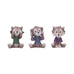 Three Wise Werewolf Collectible Figurines 7.5cm