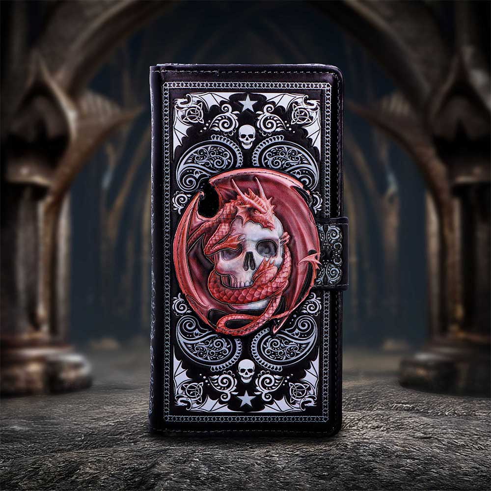 Skull Embrace Embossed Purse by Anne Stokes - Image 5