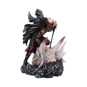 The Price of Valour  Heroic Knight Over Slain Dragon Figurine
