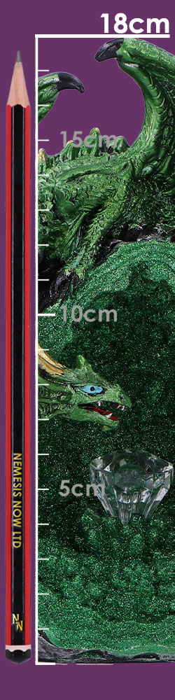 Emerald Overseer Dragon Decorative Resin Figurine - Image 2