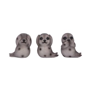 Three Wise Seals Decorative Resin Figurine Set