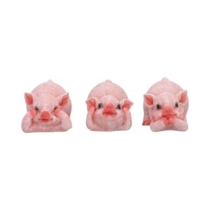 Three Wise Playful Pigs 5.2cm