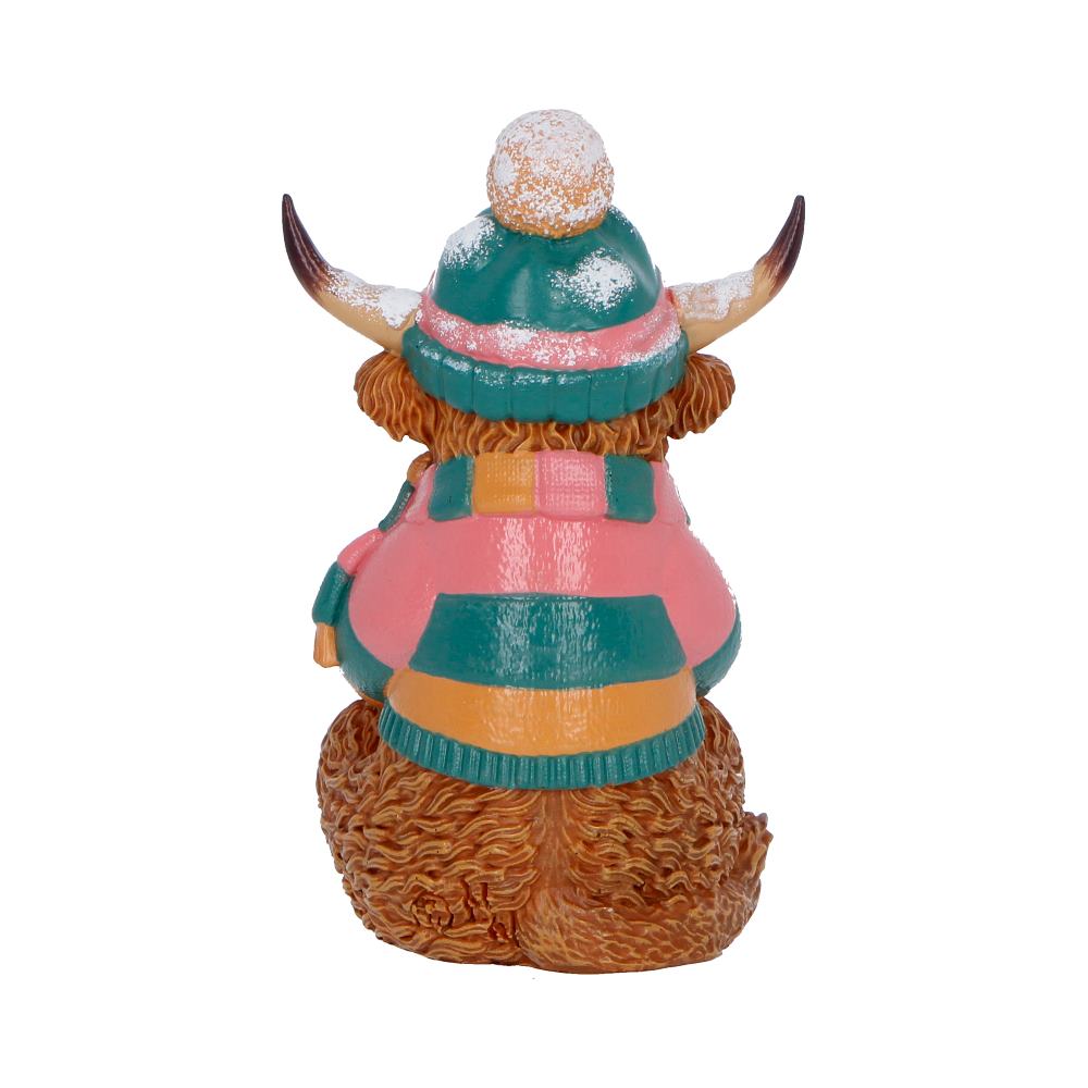 Winter Highland Cow Hot Cocoa Figurine 12.3cm - Image 4