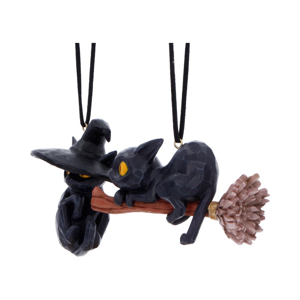 Curse and Claw Halloween Cats Hanging Ornaments (Set of 2) 7cm - Image 2