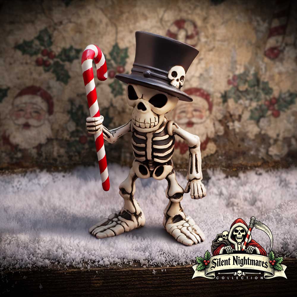 Candy Man Christmas Skeleton Figurine 10.5cm - Image 5