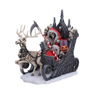Slay Bells Christmas Sleigh Reaper Figurine 16cm