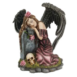 Lost Love Mourning Angel Figurine of Gothic Remembrance