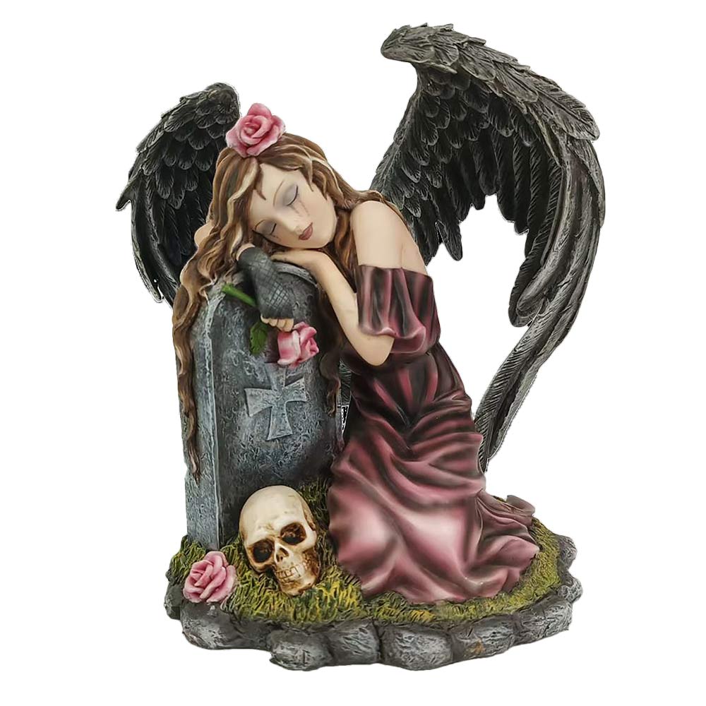 Lost Love Mourning Angel Figurine of Gothic Remembrance