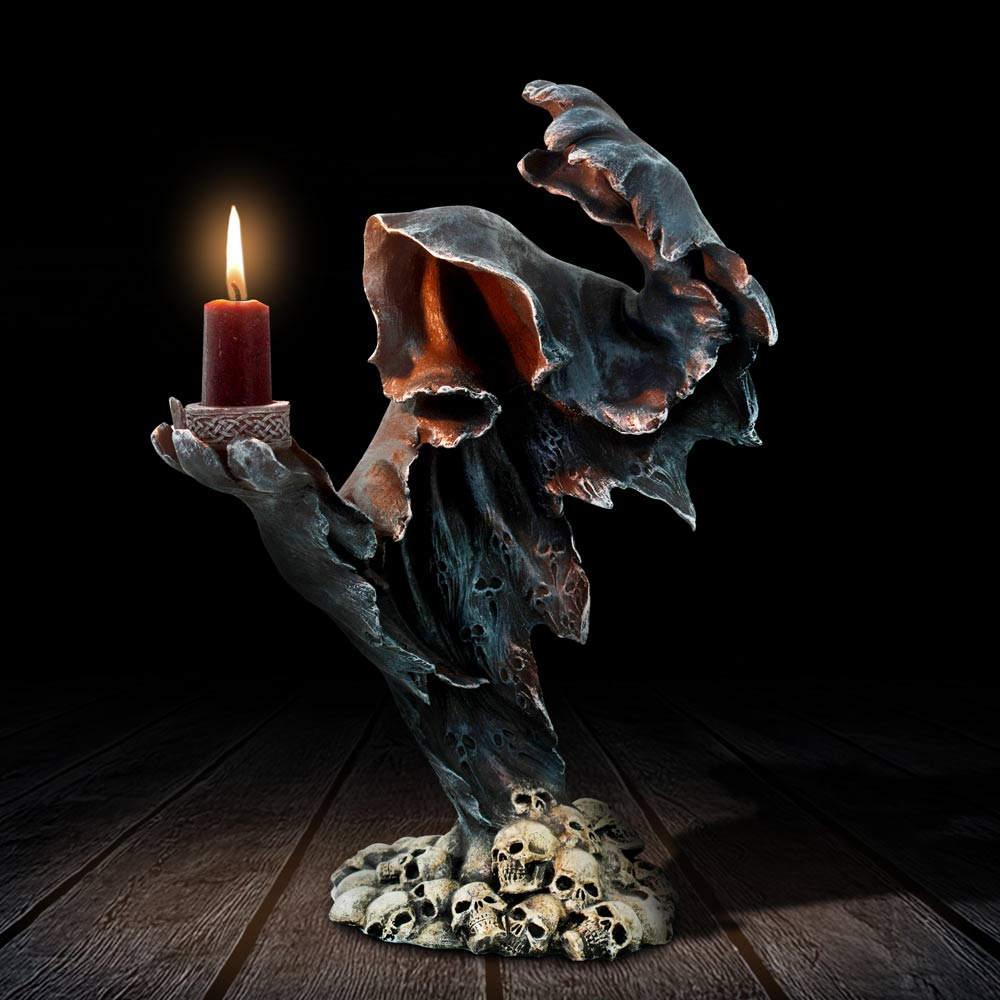 Flicker of Fate Gothic Candle Holder 24cm - Image 4