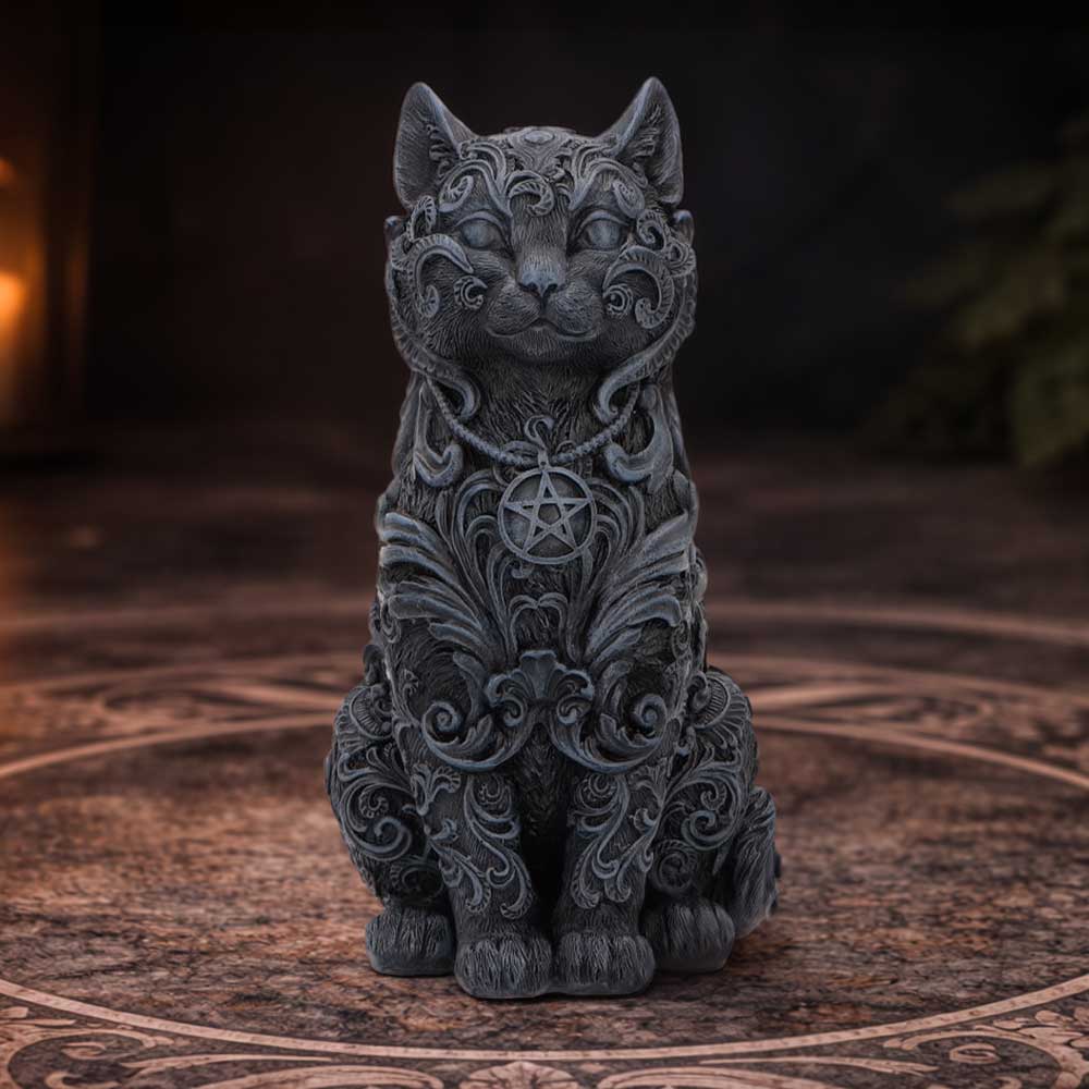 Hexbound Fmailiar Black Cat Figurine 23cm - Image 5