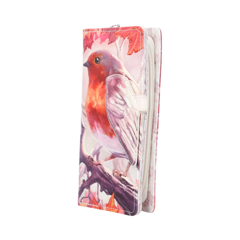 When Robins Appear Embossed Purse 18.5cm - Image 2