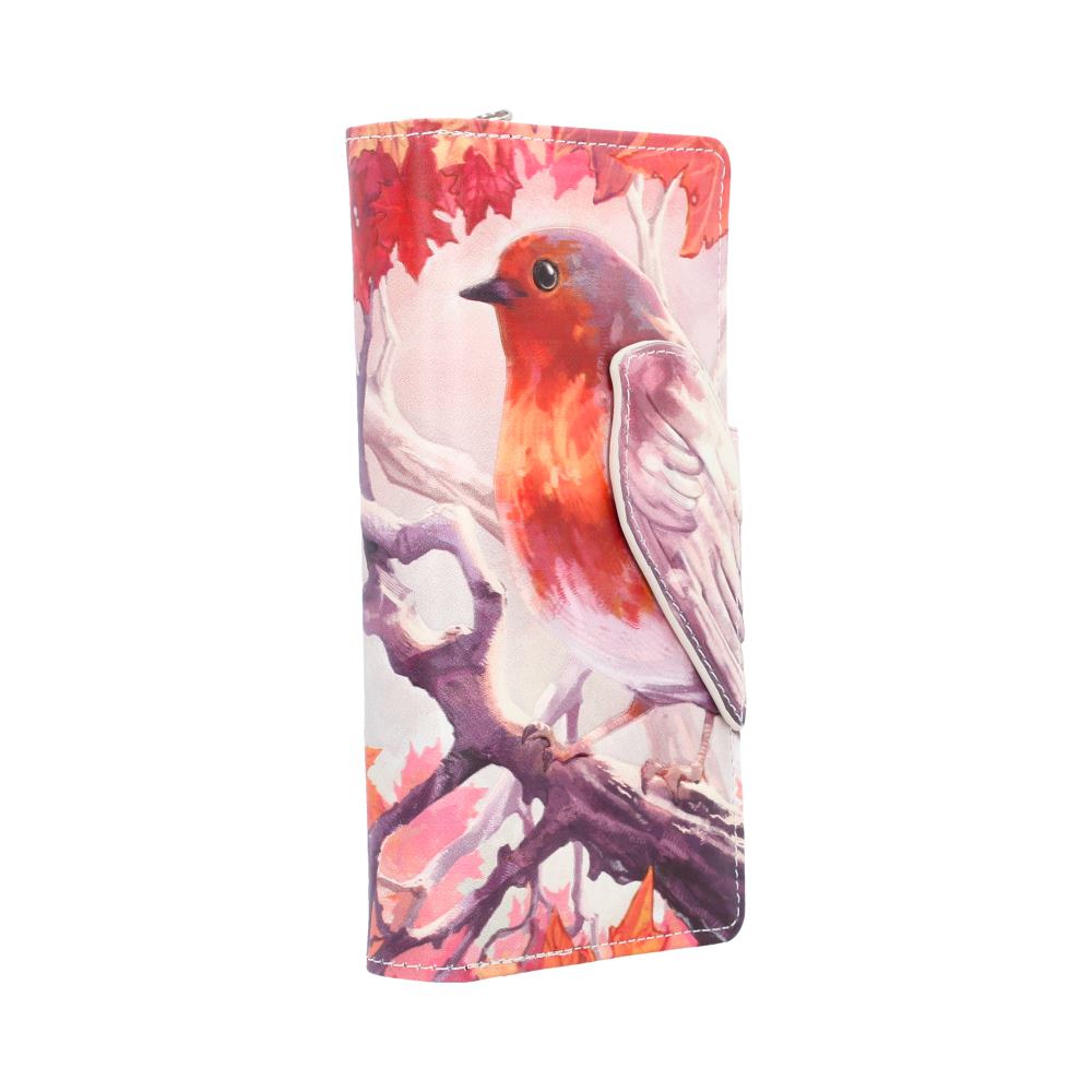 When Robins Appear Embossed Purse 18.5cm - Image 4