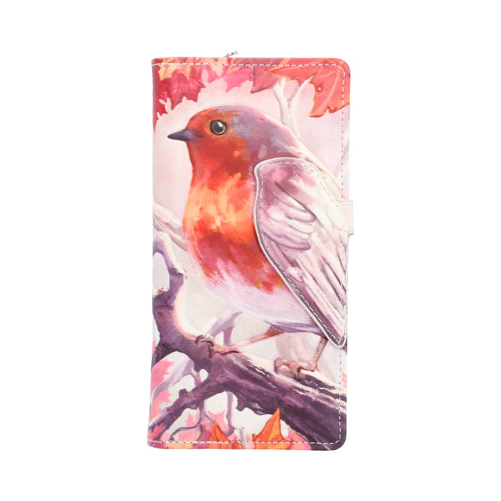 When Robins Appear Embossed Purse 18.5cm