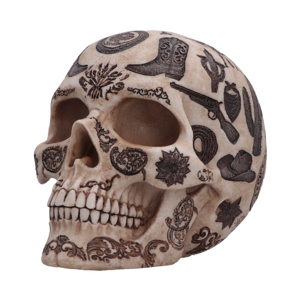 Wild West Lone Ranger Skull 14.7cm - Image 2