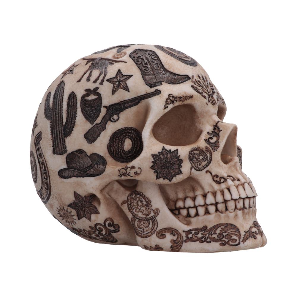 Wild West Lone Ranger Skull 14.7cm - Image 4
