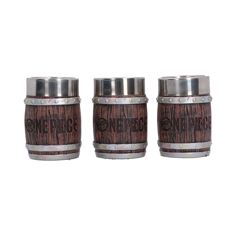 Official One Piece Barrel Shot Glass Set (Set of 3) 8.2cm - Image 3