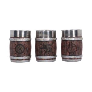 Official One Piece Barrel Shot Glass Set (Set of 3) 8.2cm