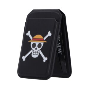 One Piece Luffy Jolly Roger Magsafe Card Holder 10.2cm Black