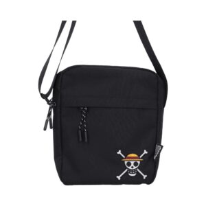 One Piece Luffy Jolly Roger Crossbody Bag In Black 22.8cm