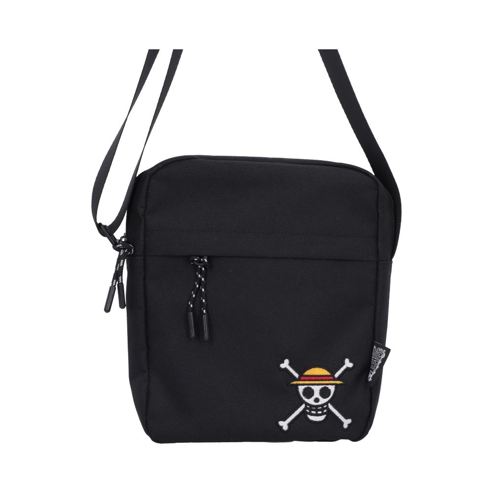 One Piece Luffy Jolly Roger Crossbody Bag In Black 22.8cm
