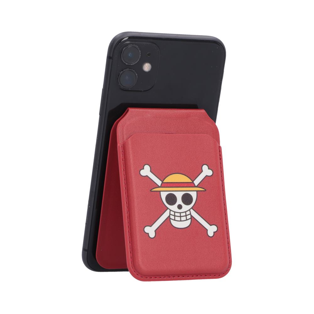 One Piece Luffy Jolly Roger Magsafe Card Holder 10.2cm Red - Image 2