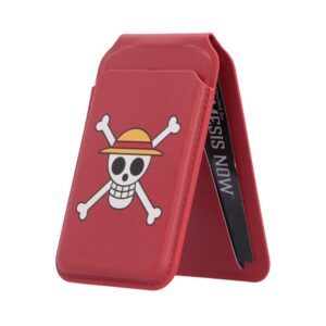 One Piece Luffy Jolly Roger Magsafe Card Holder 10.2cm Red