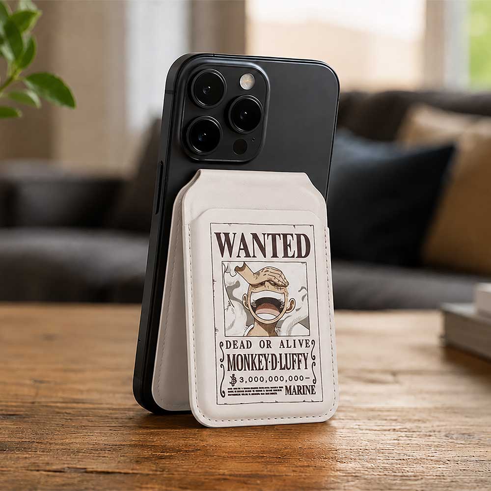 One Piece Luffy Wanted Poster Magsafe Card Holder 10.2cm - Image 5