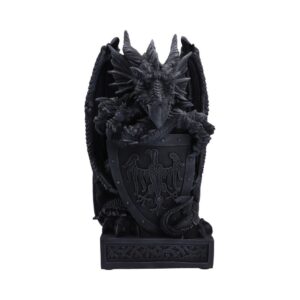 Ironshield Guardian Dragon Figurine 40.2cm