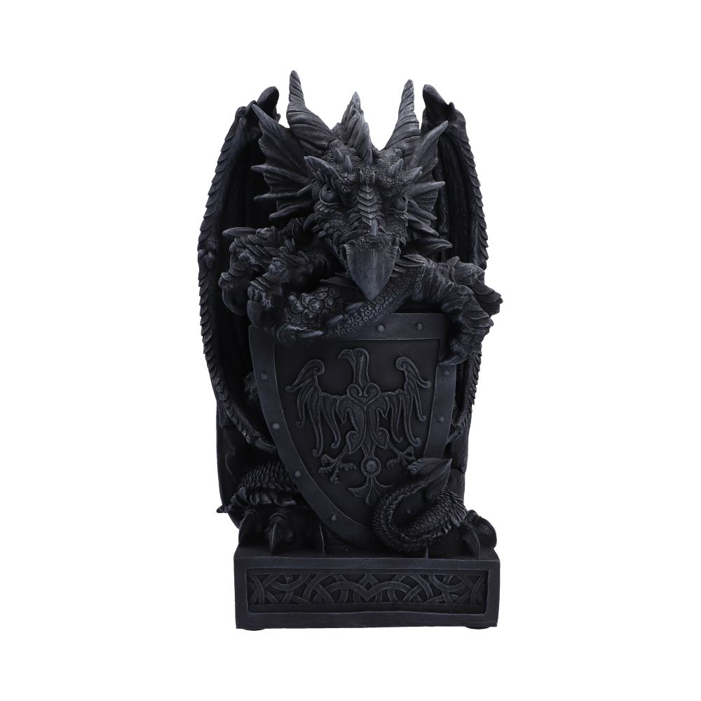Ironshield Guardian Dragon Figurine 40.2cm