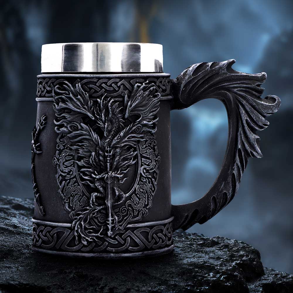 Dragon Blade Tankard From Ruth Thompson 14.6cm - Image 5