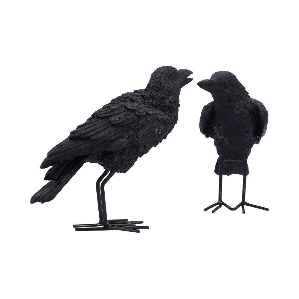 Set of 2 Raven Figurines 13.9cm - Image 2