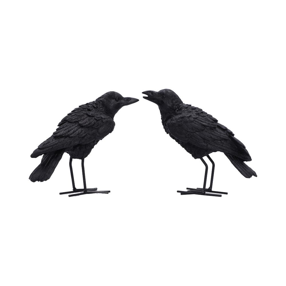 Set of 2 Raven Figurines 13.9cm - Image 3