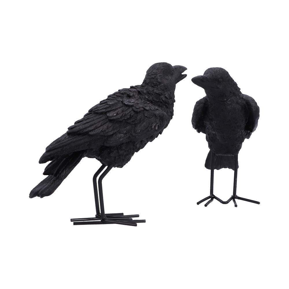 Set of 2 Raven Figurines 13.9cm - Image 4