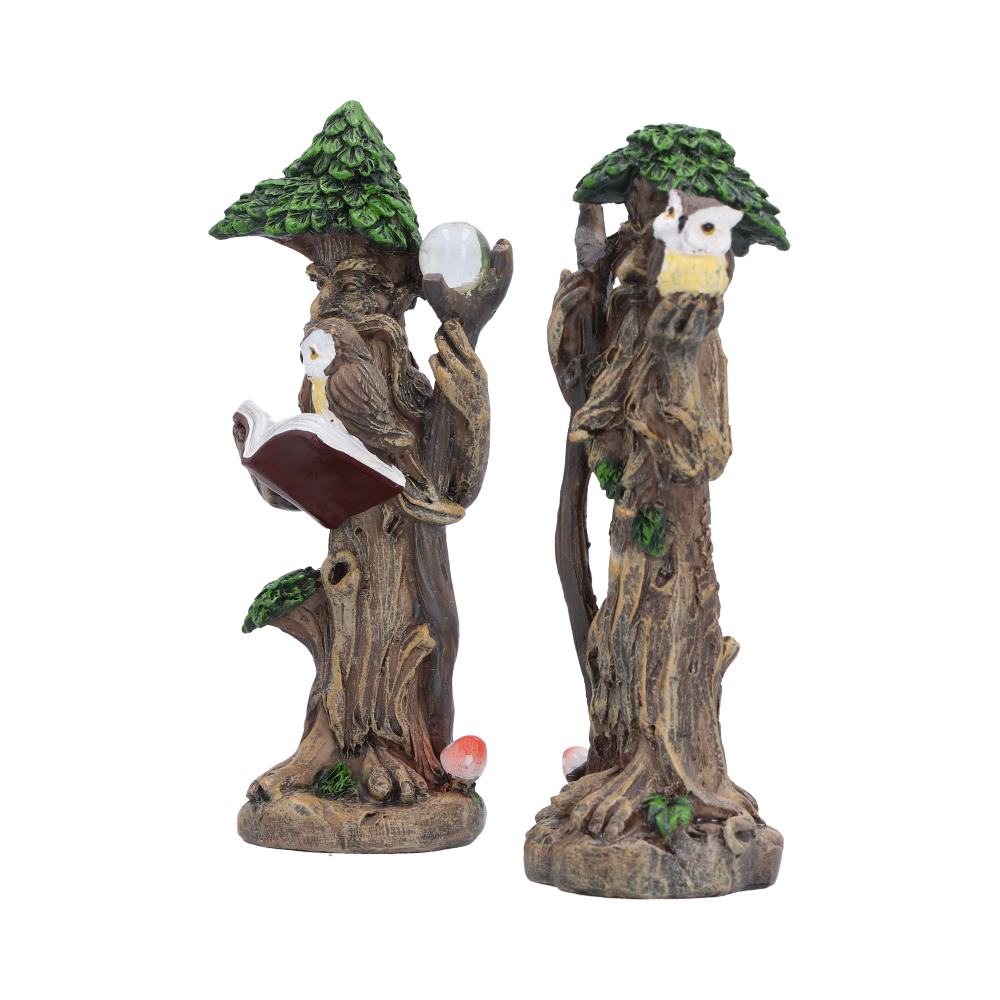 Set of 2 Woodland Wisdom Tree Figurines 11.3cm - Image 2