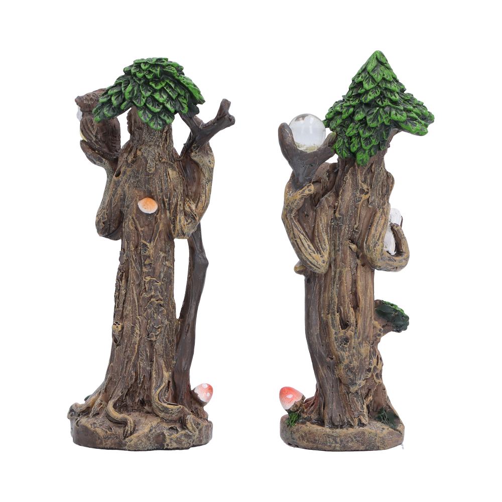Set of 2 Woodland Wisdom Tree Figurines 11.3cm - Image 3