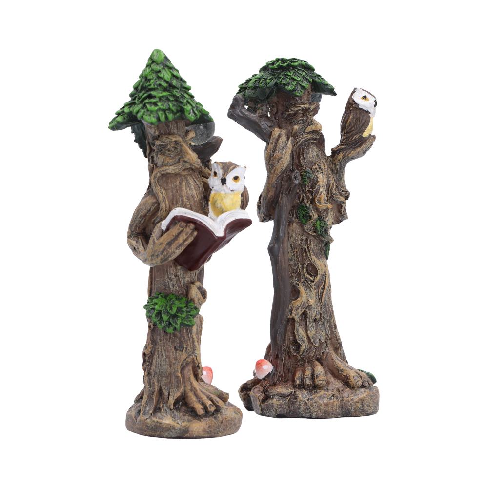 Set of 2 Woodland Wisdom Tree Figurines 11.3cm - Image 4