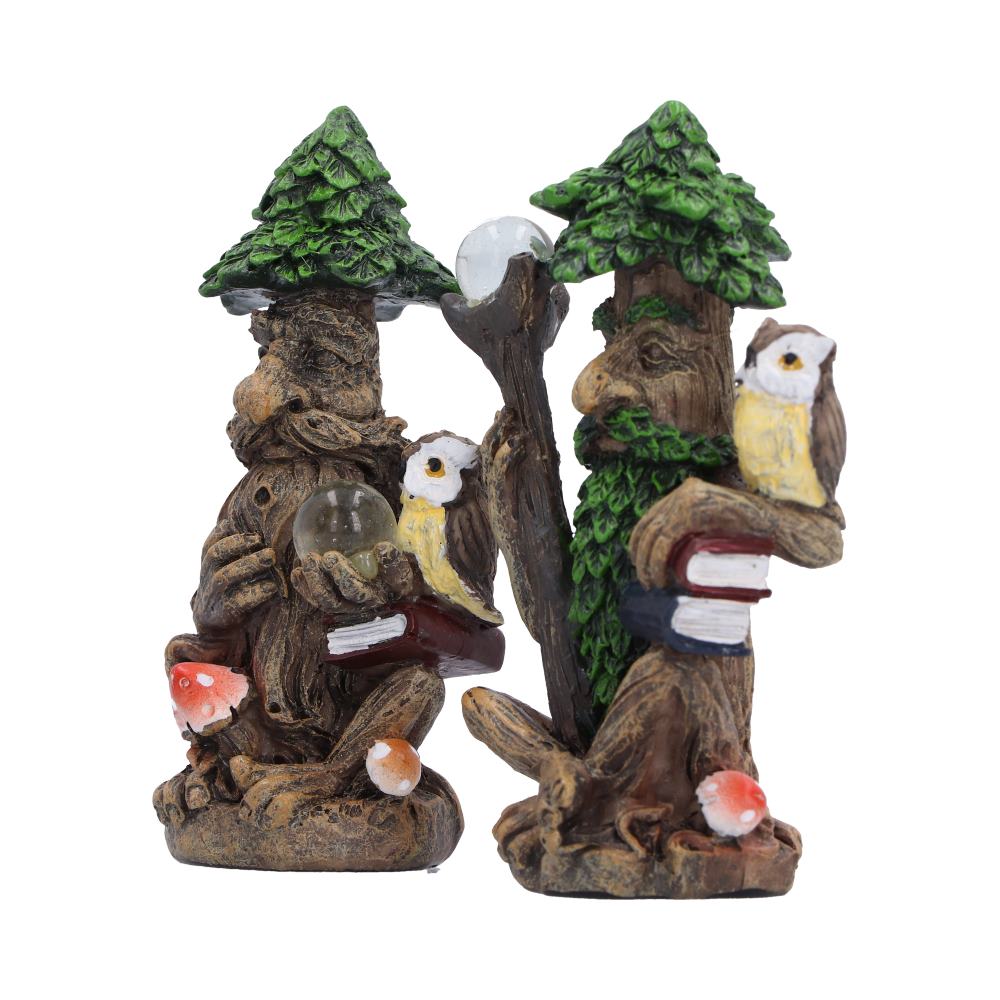 Ancient Scholars Set of 2 Tree Figurines 8.3cm - Image 2