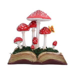 Mushroom Toadstool Book Figurine 18.6cm