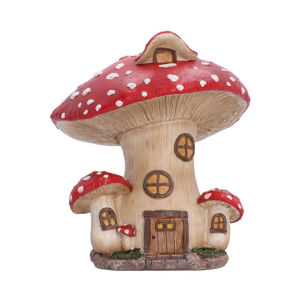 Mushroom Toadstool Cottage Figurine 21cm