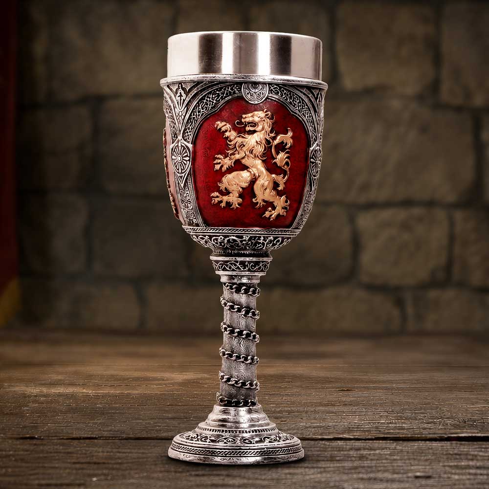 Heraldic Lion Medieval Goblet 19.9cm - Image 5