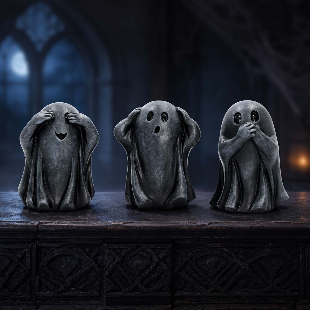 Three Wise Ghoul Figurines 7.5cm - Image 5