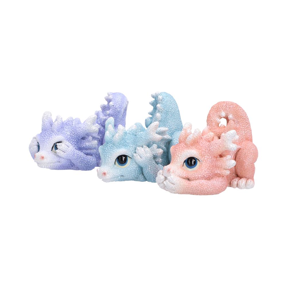 Three Wise Coralscale Dragonlings Figurines 5.8cm - Image 2