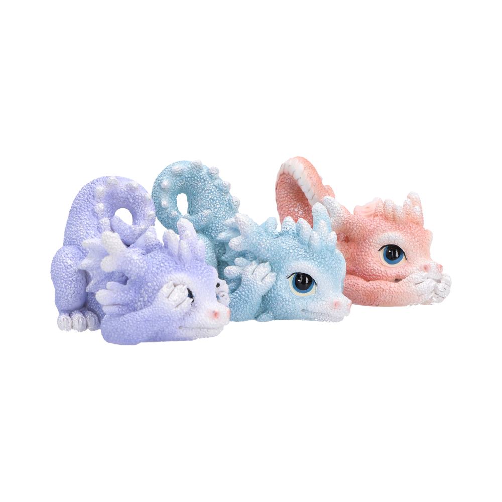 Three Wise Coralscale Dragonlings Figurines 5.8cm - Image 4