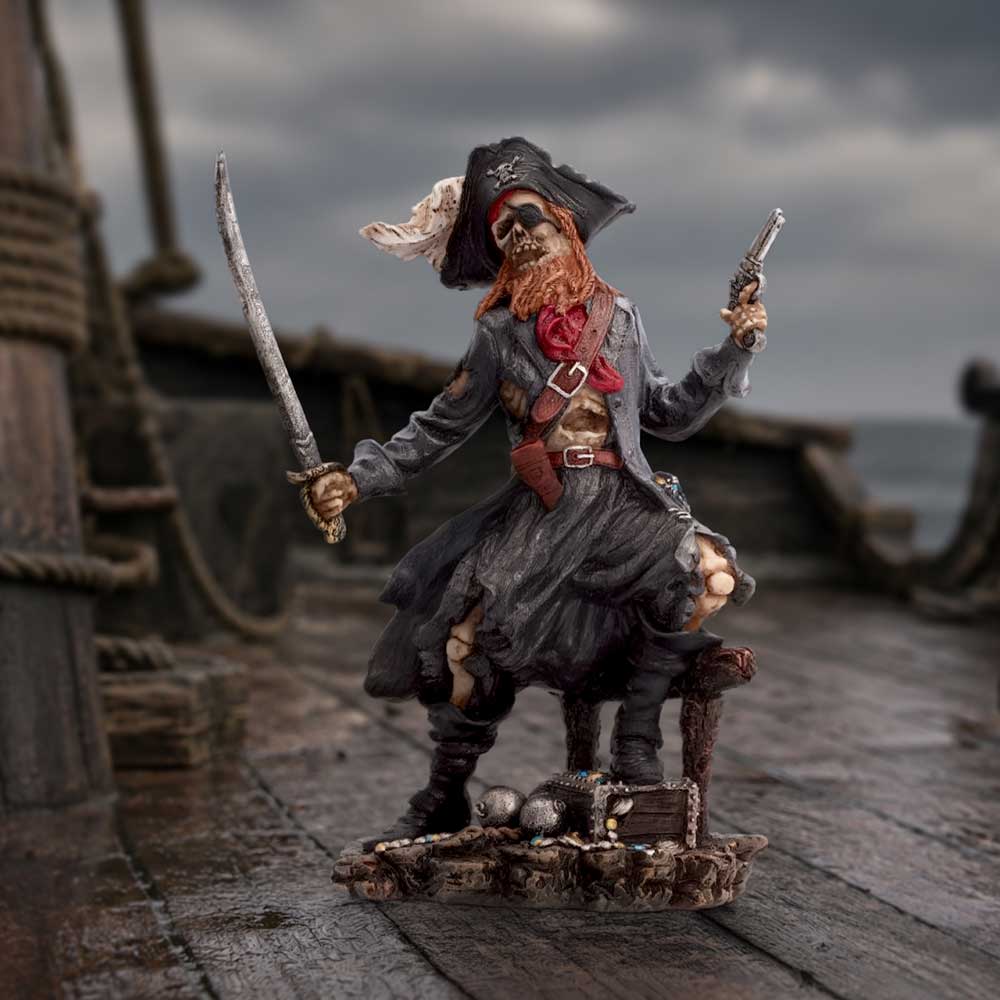 Skeletal Pirate King Figurine 20.6cm - Image 5