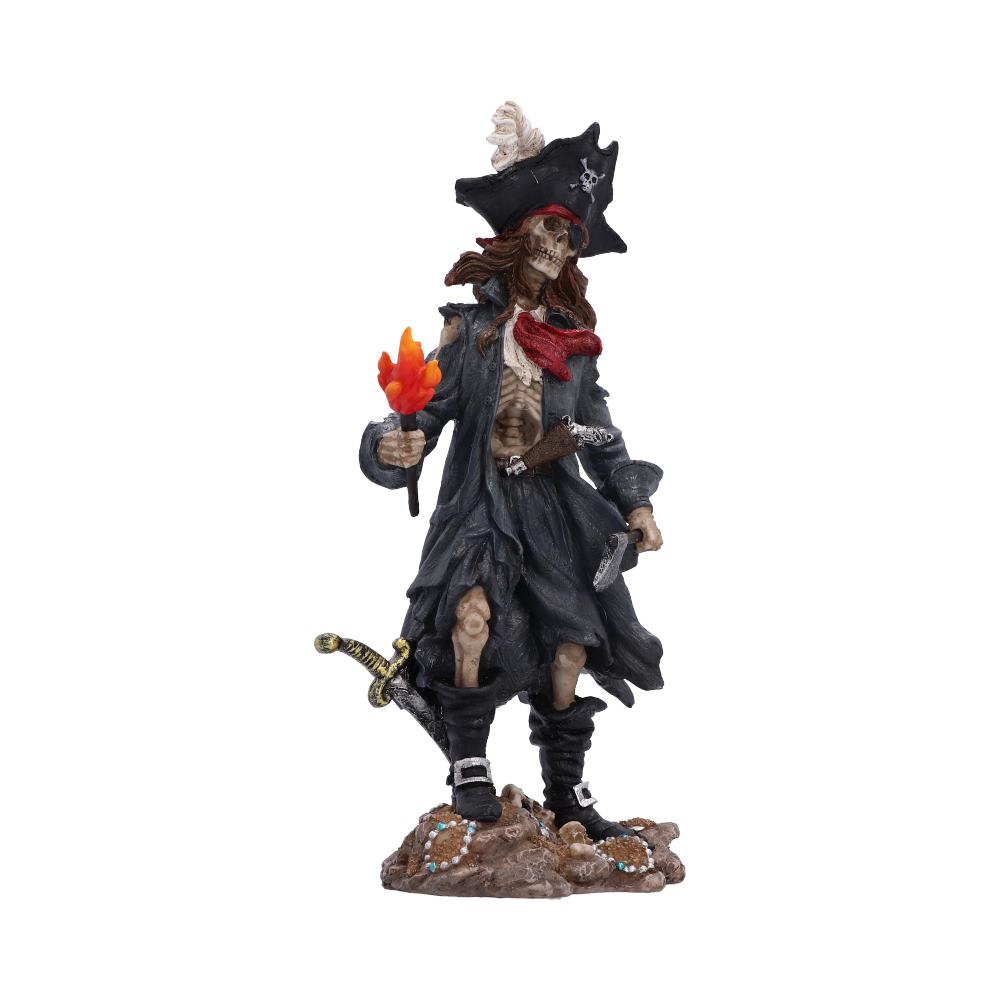 Skeletal Pirate Captain Figurine 24.2cm. - Image 4