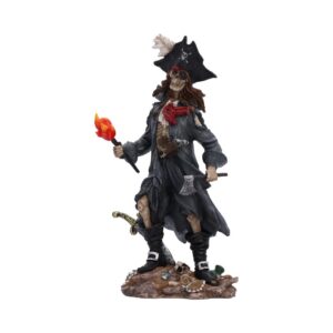 Skeletal Pirate Captain Figurine 24.2cm.