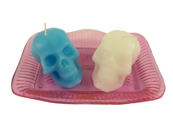 Halloween Gothic Skull Candles - Image 2