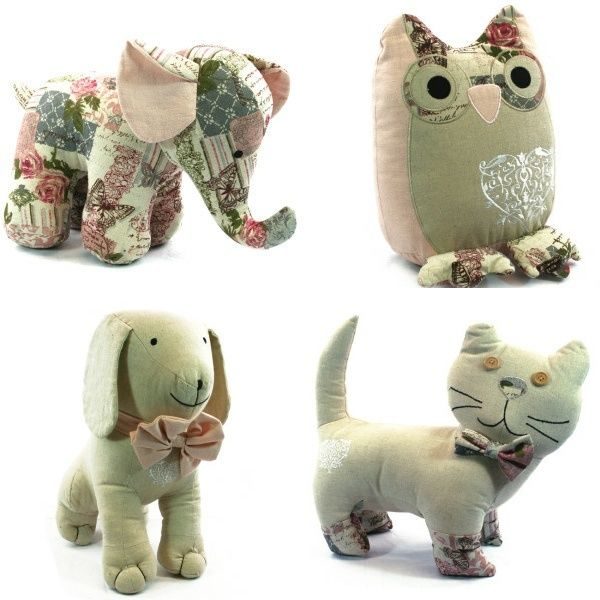 Animal Door Stop Weighted Fabric Cute